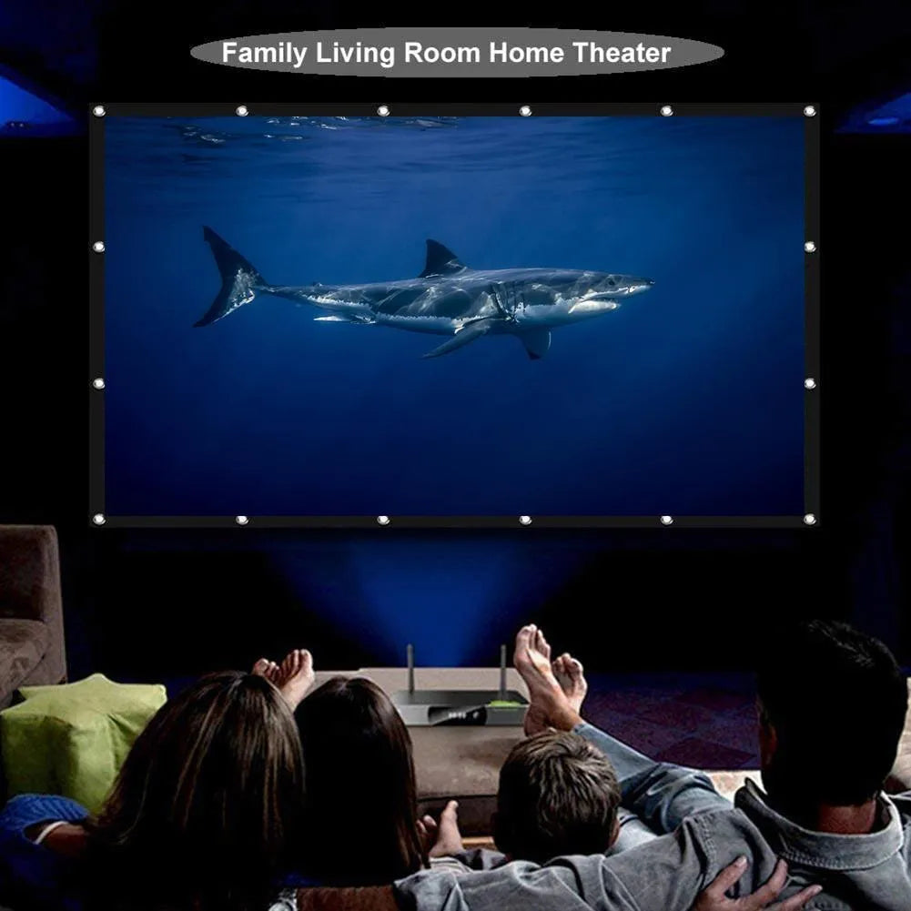 150 inch white polyester folding projection screen with 4:3 aspect ratio