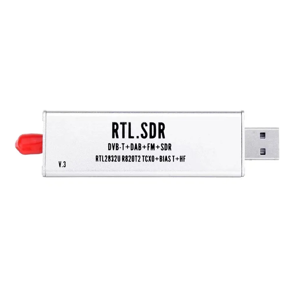 A300U black metal software defined radio receiver with golden SMA connector for 25MHz-1700MHz frequency range