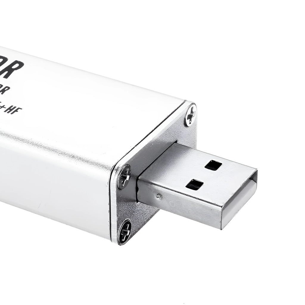 A300U black metal software defined radio receiver with golden SMA connector for 25MHz-1700MHz frequency range