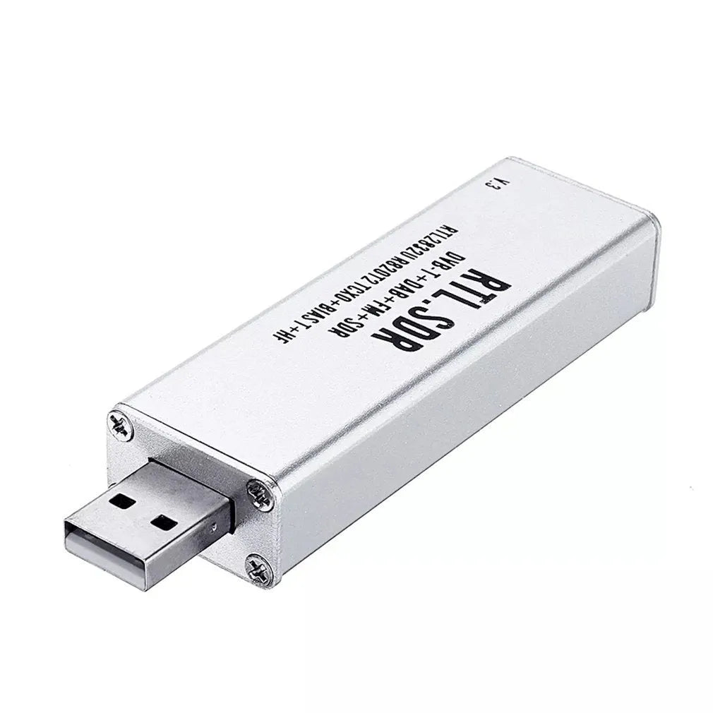 A300U black metal software defined radio receiver with golden SMA connector for 25MHz-1700MHz frequency range