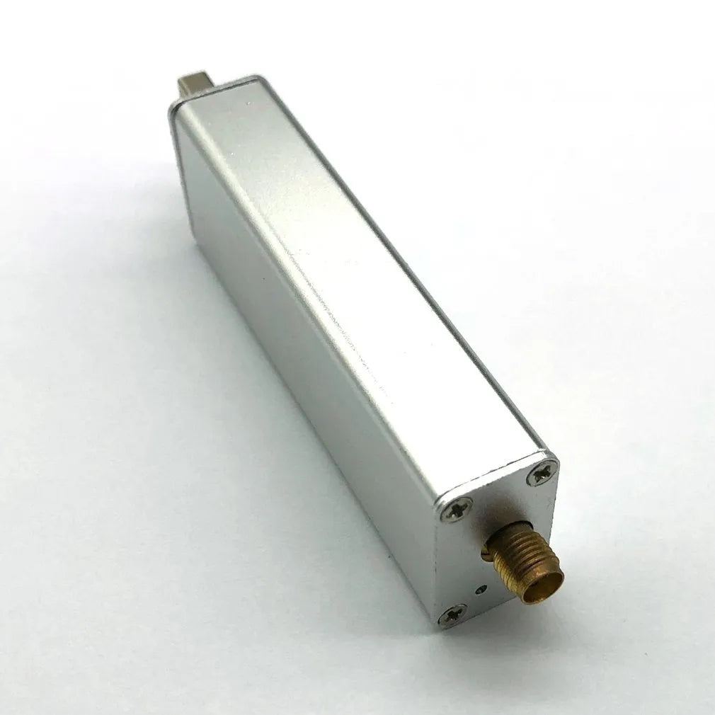A300U black metal software defined radio receiver with golden SMA connector for 25MHz-1700MHz frequency range