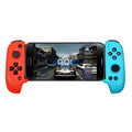 Cytec black and red blue wireless telescopic Bluetooth game controller extended holding a smartphone