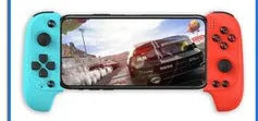 Cytec black and red blue wireless telescopic Bluetooth game controller extended holding a smartphone
