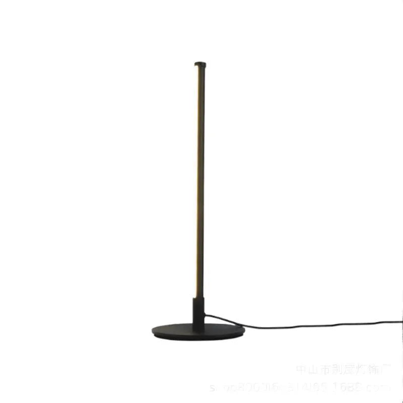 New Nordic Minimalism LED bedside table lamp in black with RGB lighting and touch remote