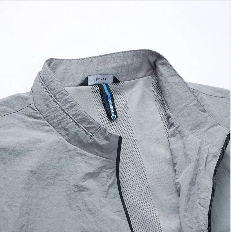 Kentino men's lightweight blue polyester sunscreen shirt for summer wear
