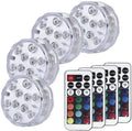 Waterproof remote control LED garden light with 10 RGB LEDs for pool and outdoor decoration