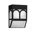 Outdoor solar wall lamp with IP67 waterproof rating and multiple colour LED options