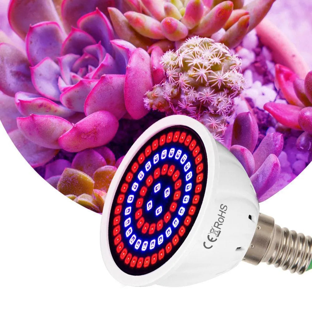 White decorative LED plant growth lamp with 80 beads for indoor potted plants