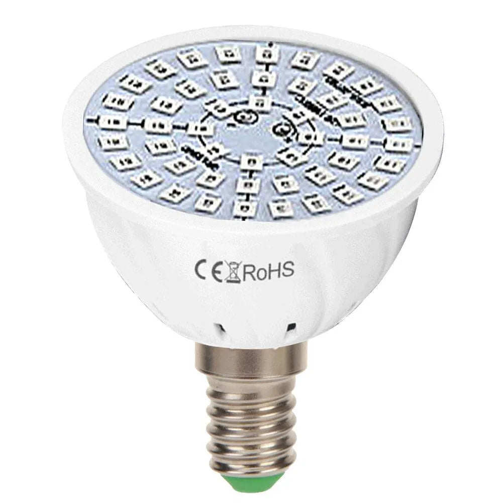 White decorative LED plant growth lamp with 80 beads for indoor potted plants
