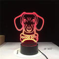 Remote control gradient LED table lamp with acrylic shade on ABS base, showing colourful lighting effect