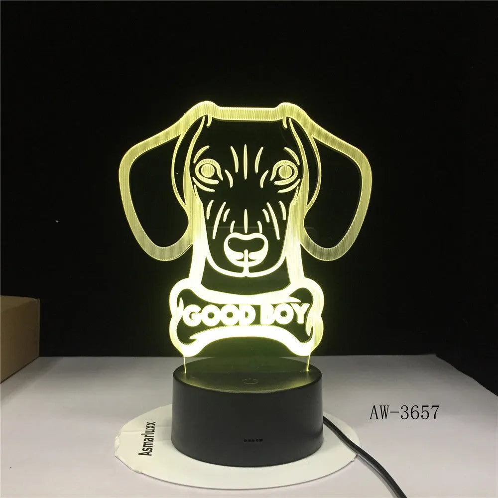 Remote control gradient LED table lamp with acrylic shade on ABS base, showing colourful lighting effect