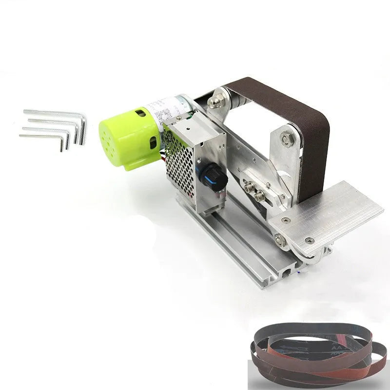 895 model desktop belt sharpening machine with fixed-angle grinding head and speed control