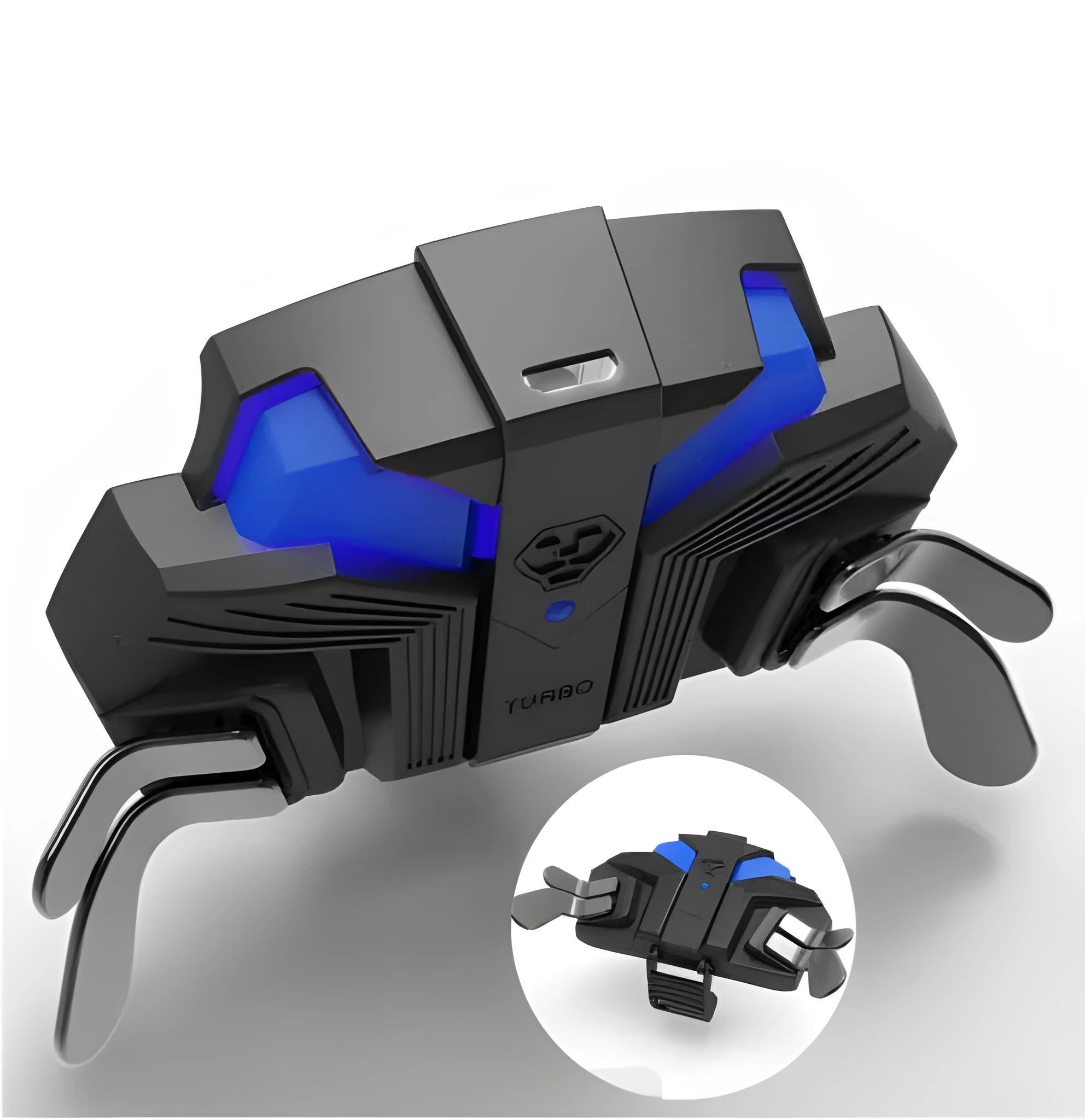 Black PS4 controller back button attachment with two programmable paddles and 3-metre connection cable