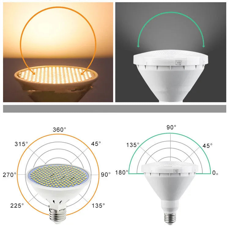 E27 LED lamp cup bulb with 300 SMD beads for household energy-saving lighting
