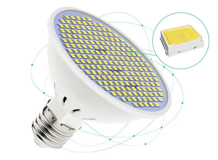 E27 LED lamp cup bulb with 300 SMD beads for household energy-saving lighting