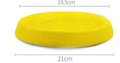 Yellow EVA plastic dog throwing toy for outdoor fetch games and training