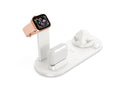 Three-in-one wireless charging bracket for watch, earbuds and mobile phone in black colour
