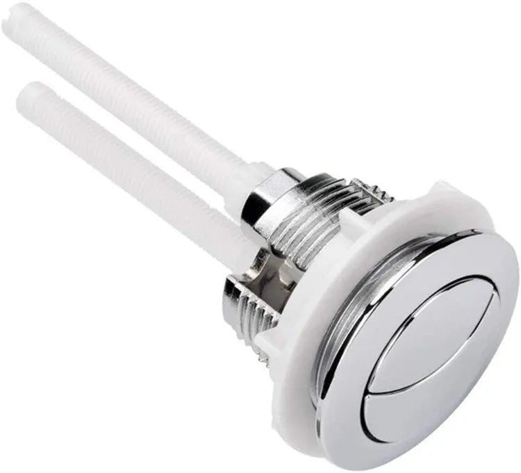 38mm round white ABS plastic dual-button toilet flush control accessory