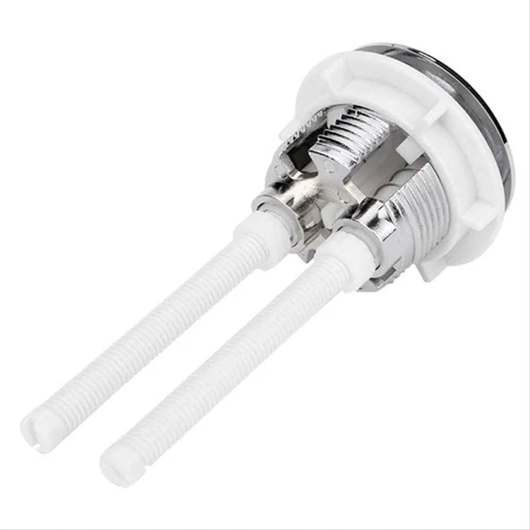 38mm round white ABS plastic dual-button toilet flush control accessory