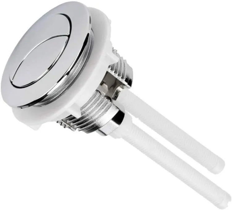 38mm round white ABS plastic dual-button toilet flush control accessory
