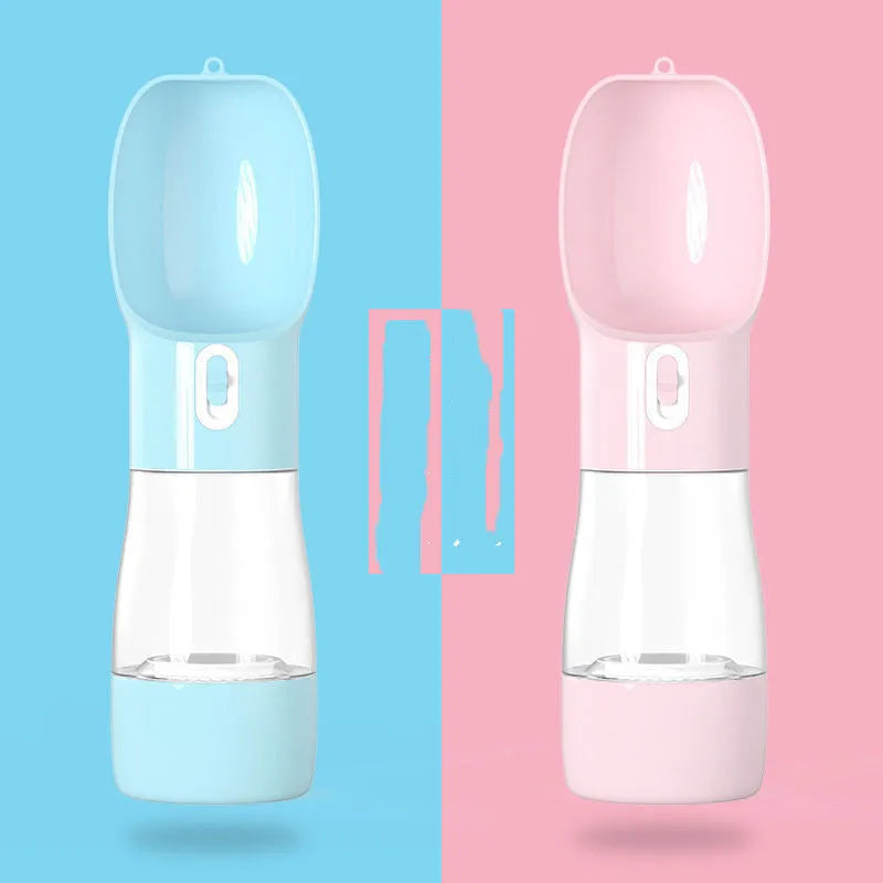 Pet Bottle Walking The Dog Out Kettle Dog Waterer portable water dispenser for dogs in blue colour