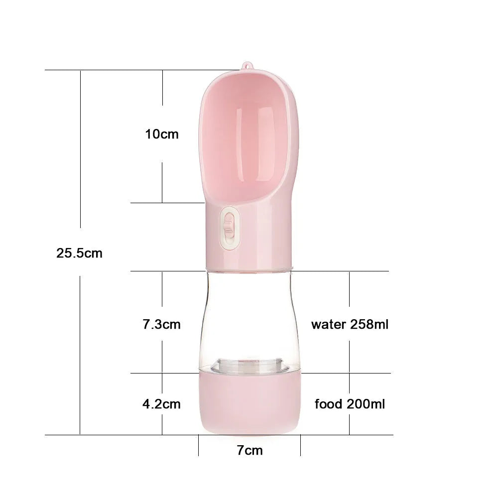 Pet Bottle Walking The Dog Out Kettle Dog Waterer portable water dispenser for dogs in blue colour
