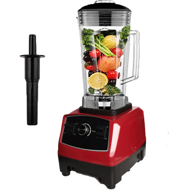 2200W 2L blender broken wall machine in black with jar and control dial on countertop