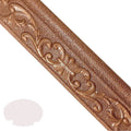 Self-adhesive decorative skirting border with grid pattern in medium size for living room wall protection