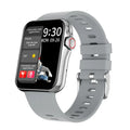 D06 colour screen smart watch with liquid silicone strap showing split screen display on wrist