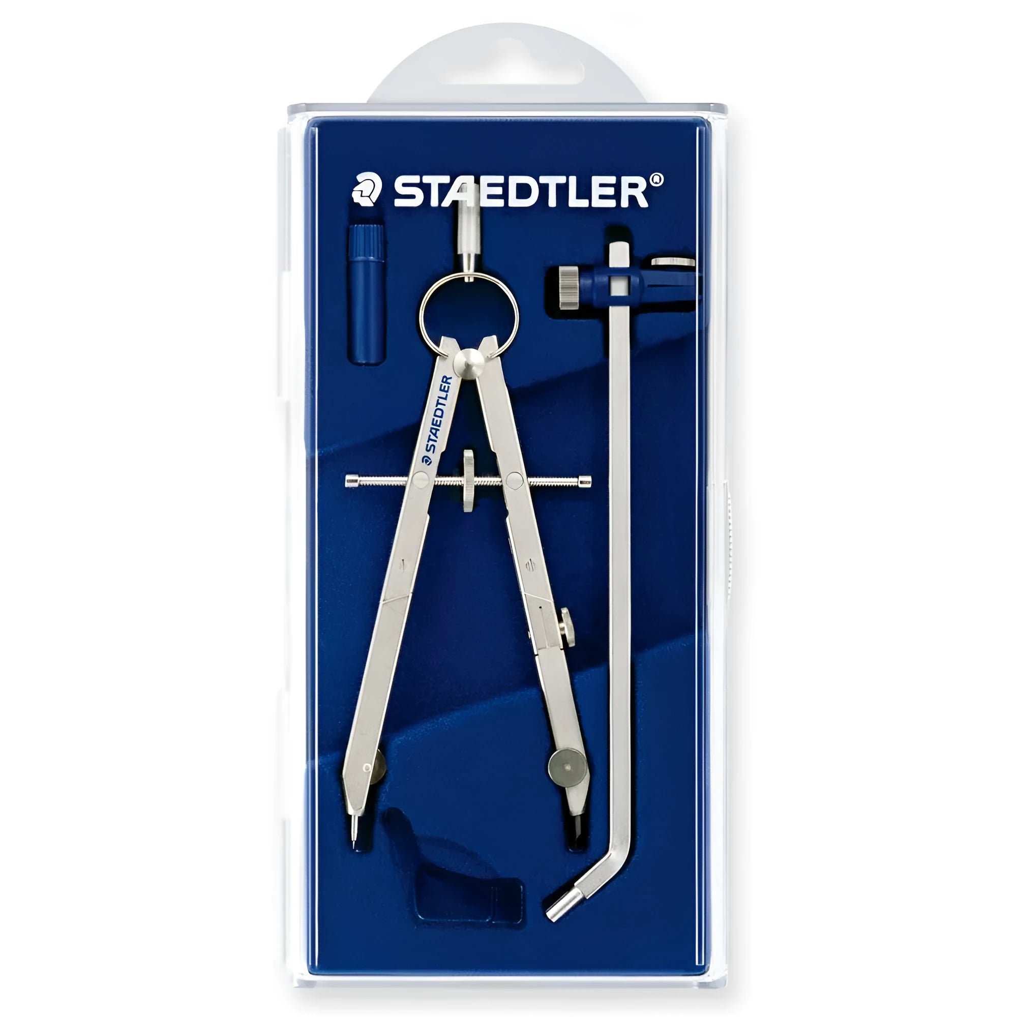 STAEDTLER 551 01 steel precision car compass for drawing circles up to 265 mm.