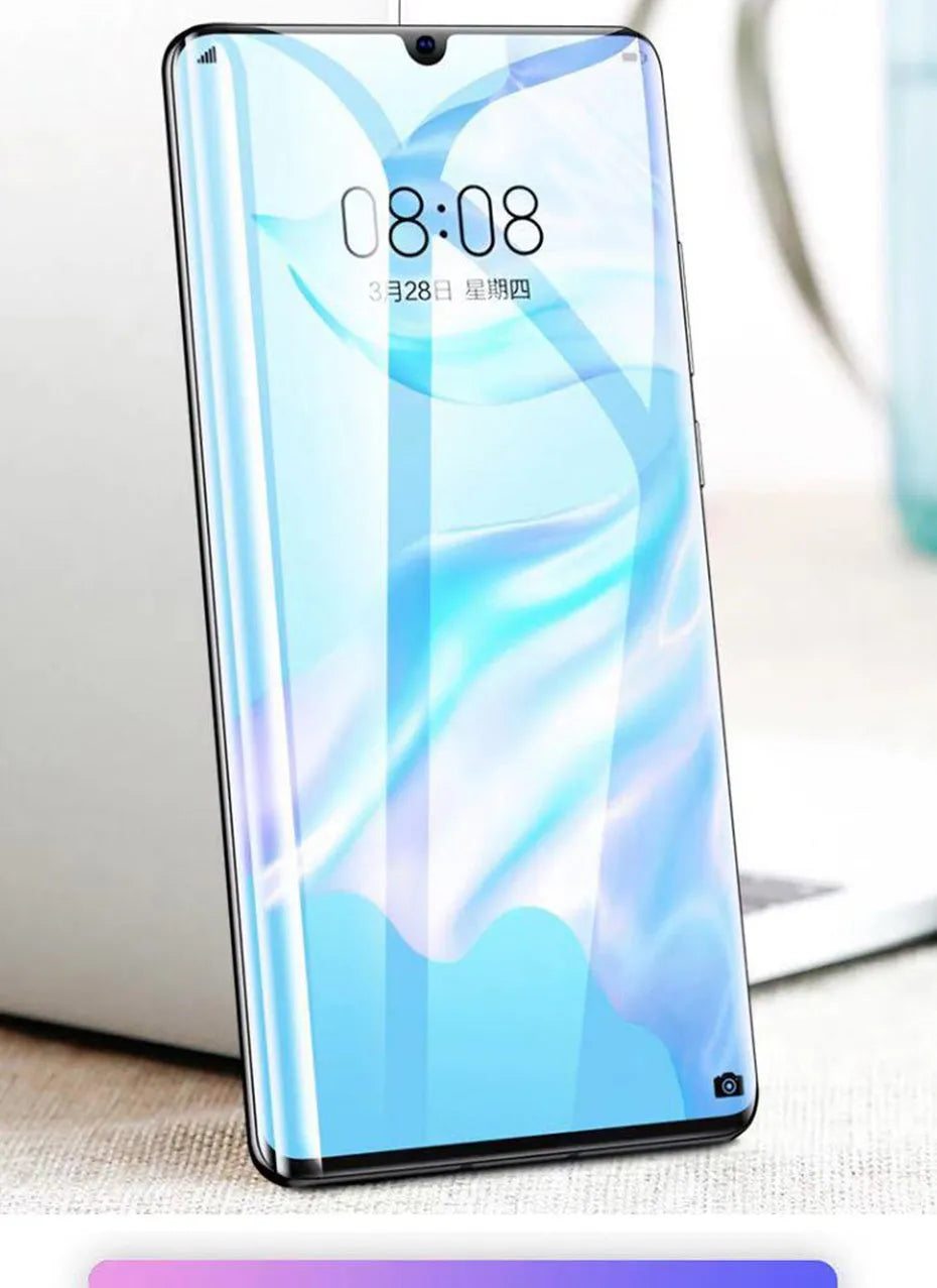 Three-pack hydrogel screen protector for Huawei P30 Pro, P20, P10, Mate 20, and Honor 10 Lite models