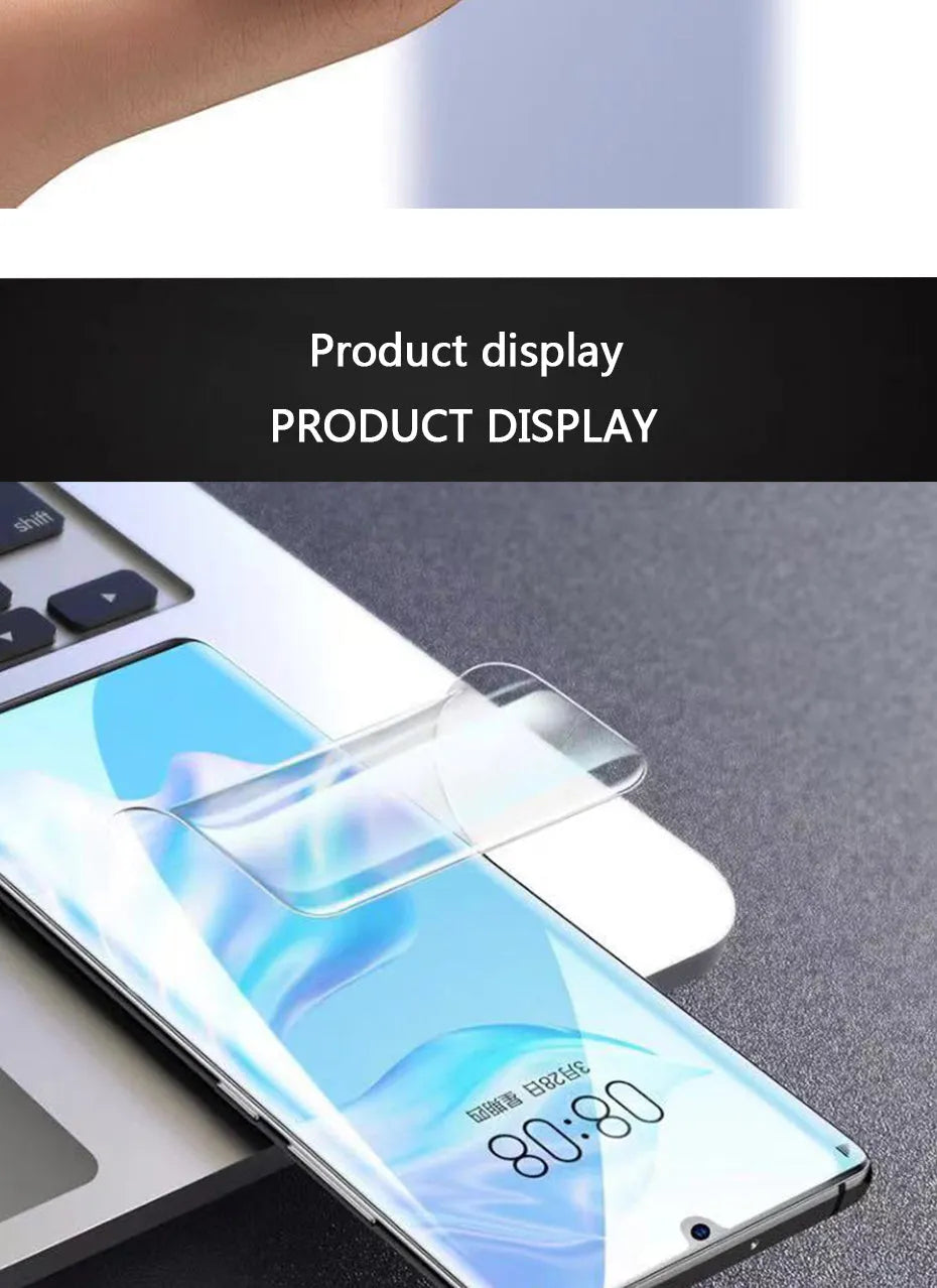 Three-pack hydrogel screen protector for Huawei P30 Pro, P20, P10, Mate 20, and Honor 10 Lite models