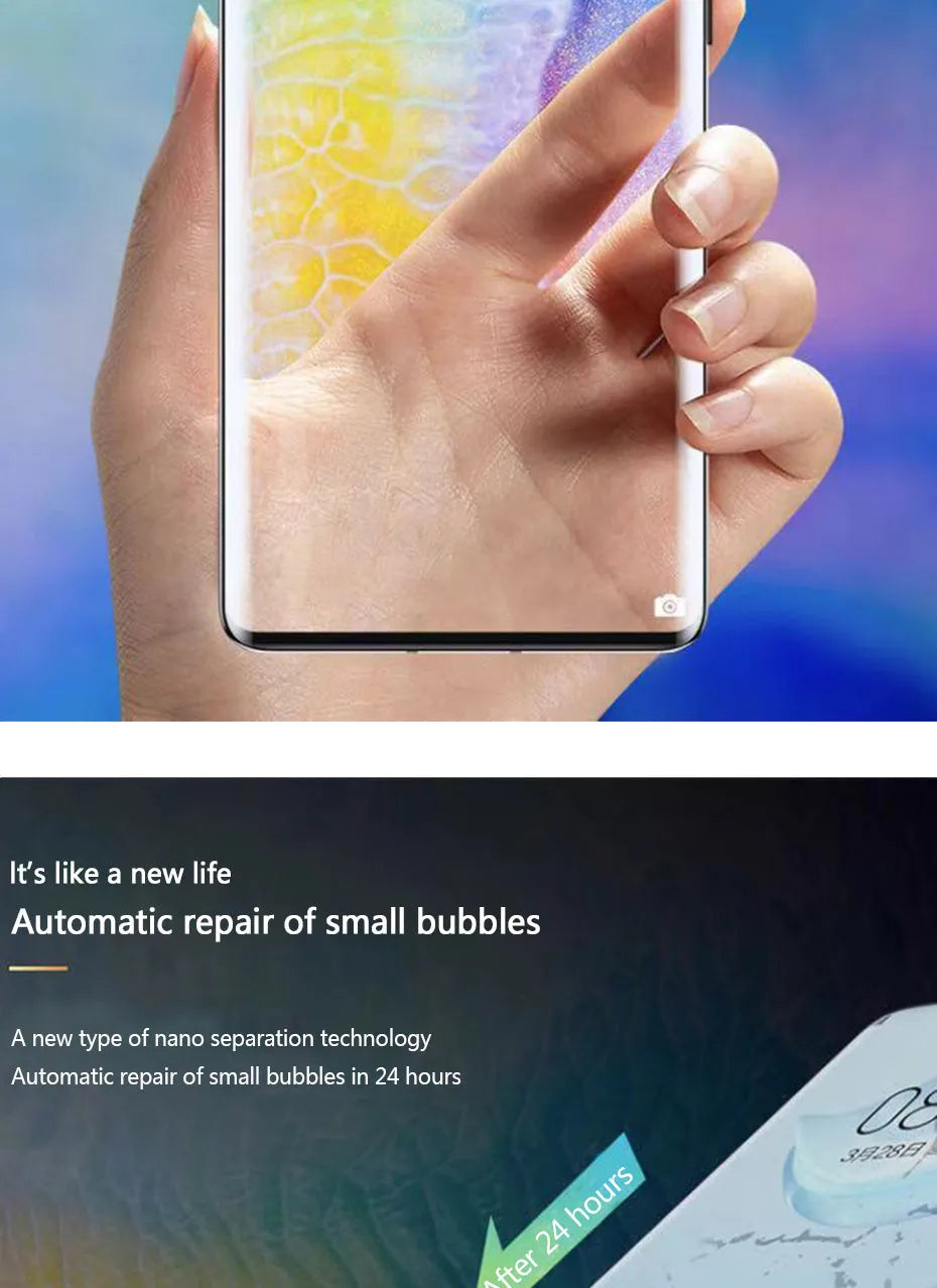 Three-pack hydrogel screen protector for Huawei P30 Pro, P20, P10, Mate 20, and Honor 10 Lite models