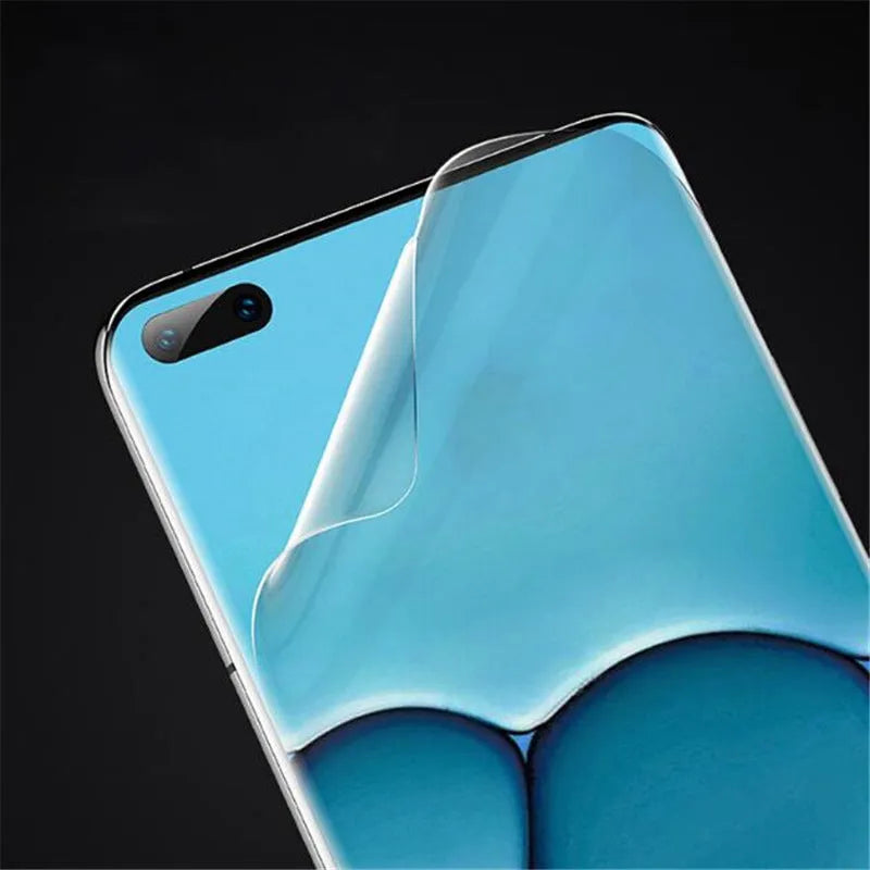 Three-pack hydrogel screen protector for Huawei P30 Pro, P20, P10, Mate 20, and Honor 10 Lite models