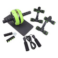 Resistance bands push-up bar set with abdominal fitness machine in choice of colours