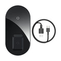 Baseus Minimalist 2-in-1 Wireless Charger for iPhone and AirPods in three colour options