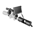 Black digital night vision goggles with 5 inch LCD display and large objective lens