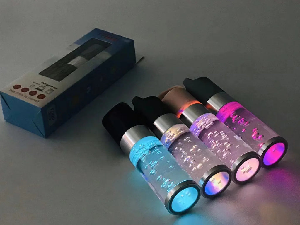 Cartoon creative Bluetooth speaker with colourful crystal lights in pink, black, silver grey, or green