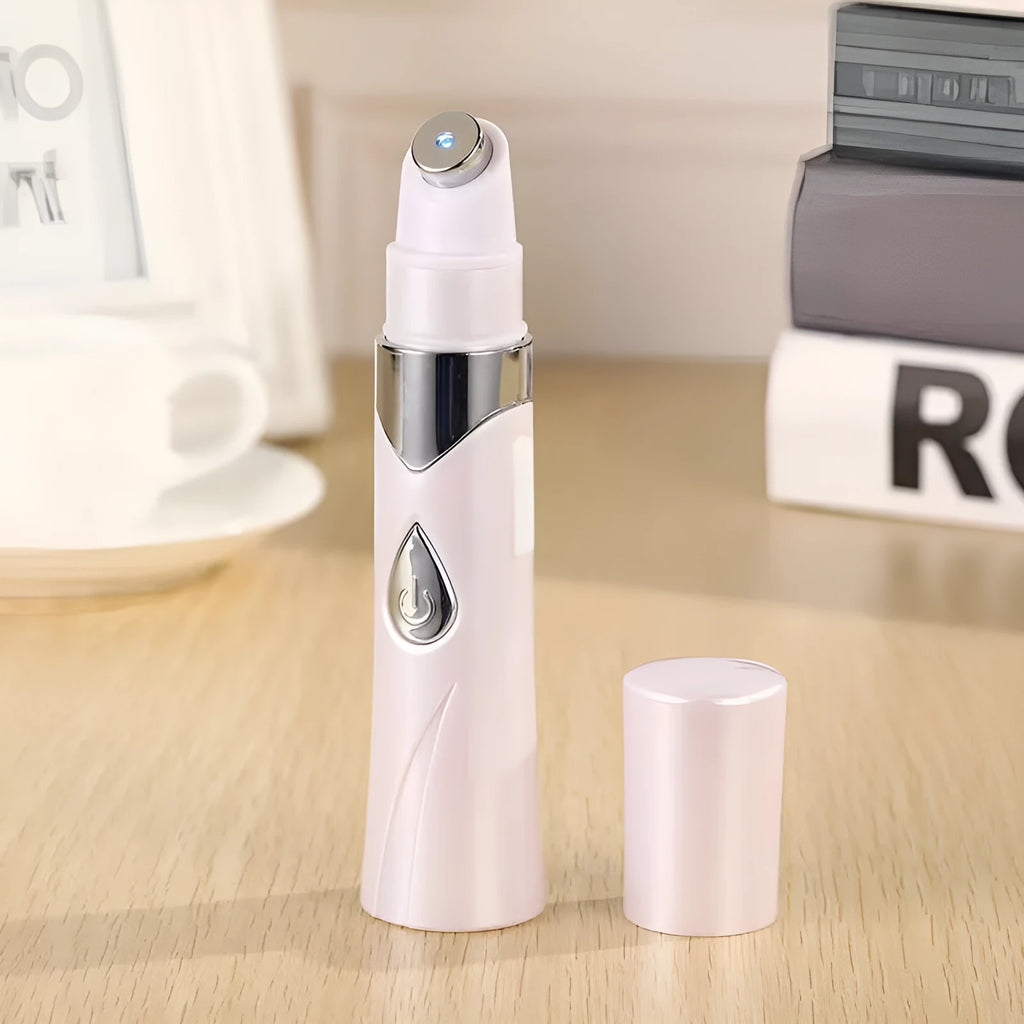 YHK-814 rechargeable blue light acne removal beauty apparatus in blue, 140mm x 30mm x 30mm, with 415nm LED