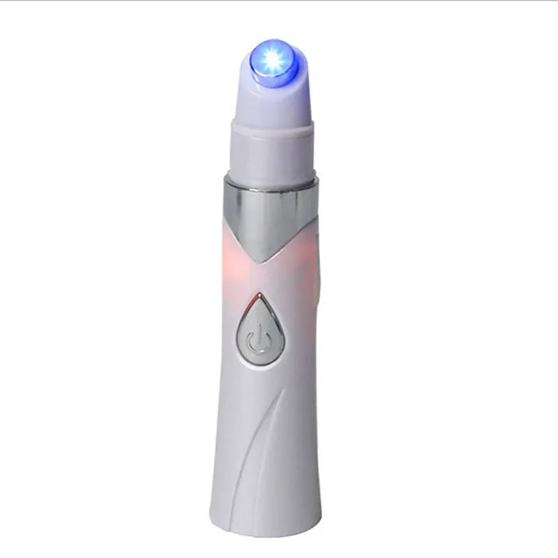 YHK-814 rechargeable blue light acne removal beauty apparatus in blue, 140mm x 30mm x 30mm, with 415nm LED