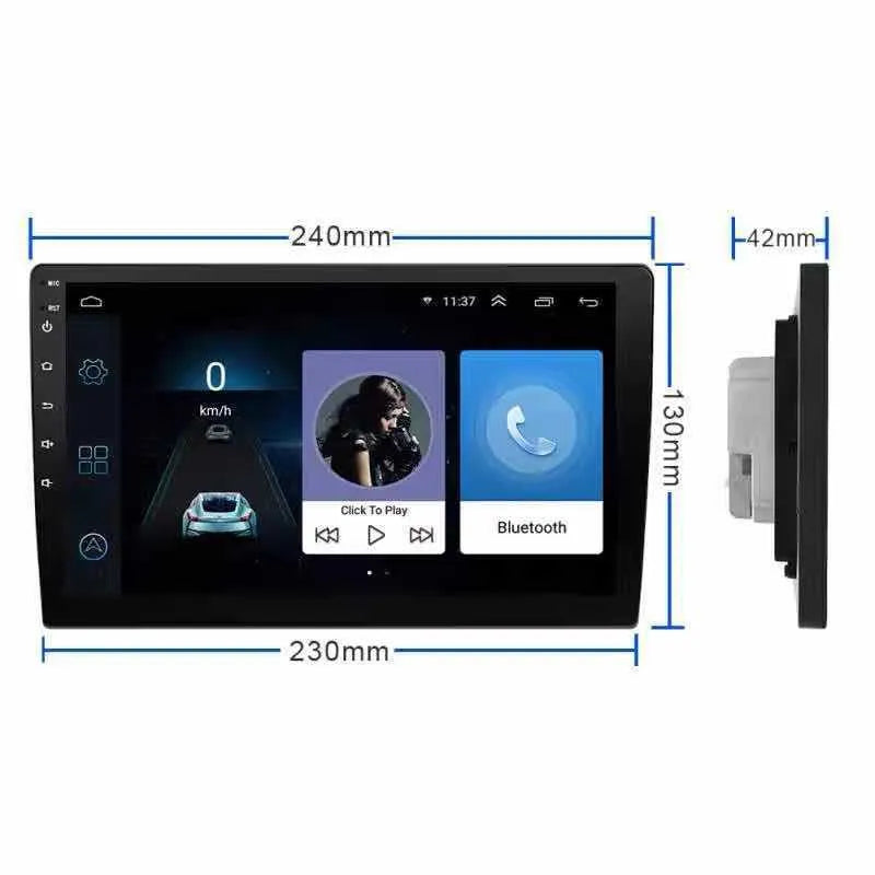 New large LCD rotating screen car navigator with 9/10.1 inch TFT display for GM vehicles in black