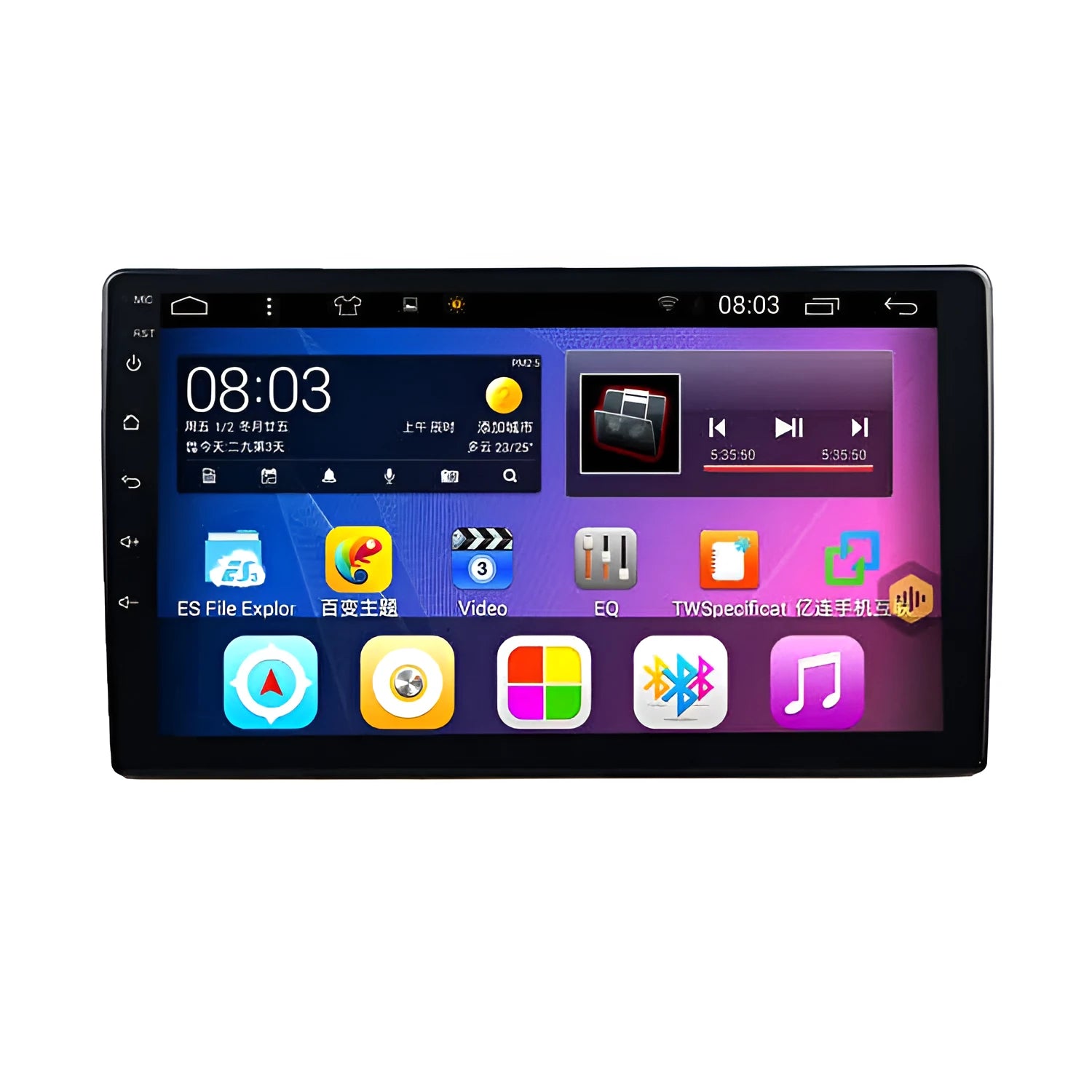 New large LCD rotating screen car navigator with 9/10.1 inch TFT display for GM vehicles in black