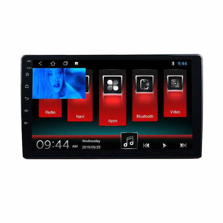 New large LCD rotating screen car navigator with 9/10.1 inch TFT display for GM vehicles in black