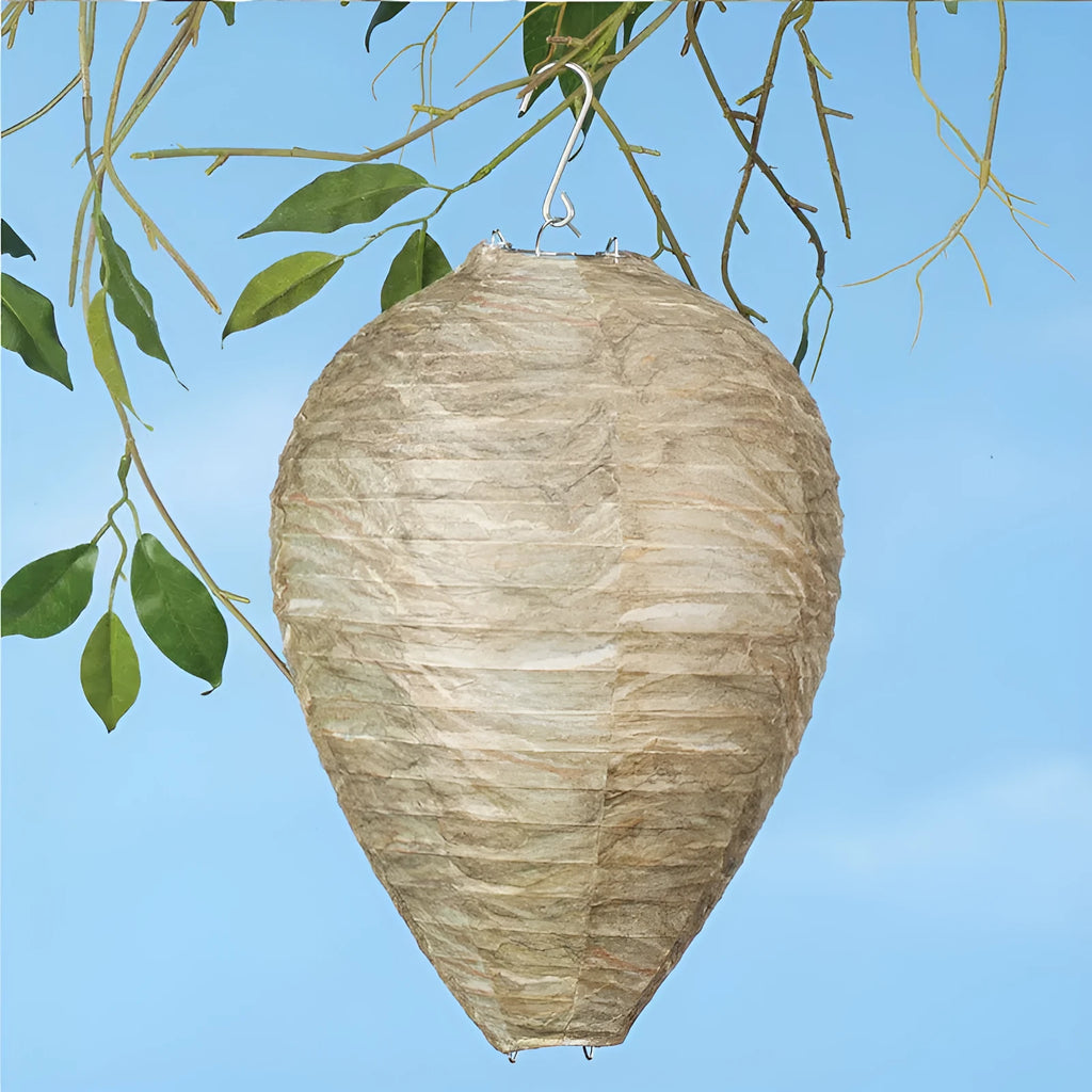 Paper beehive guide lantern in photo colour, dimensions 22cm by 28cm