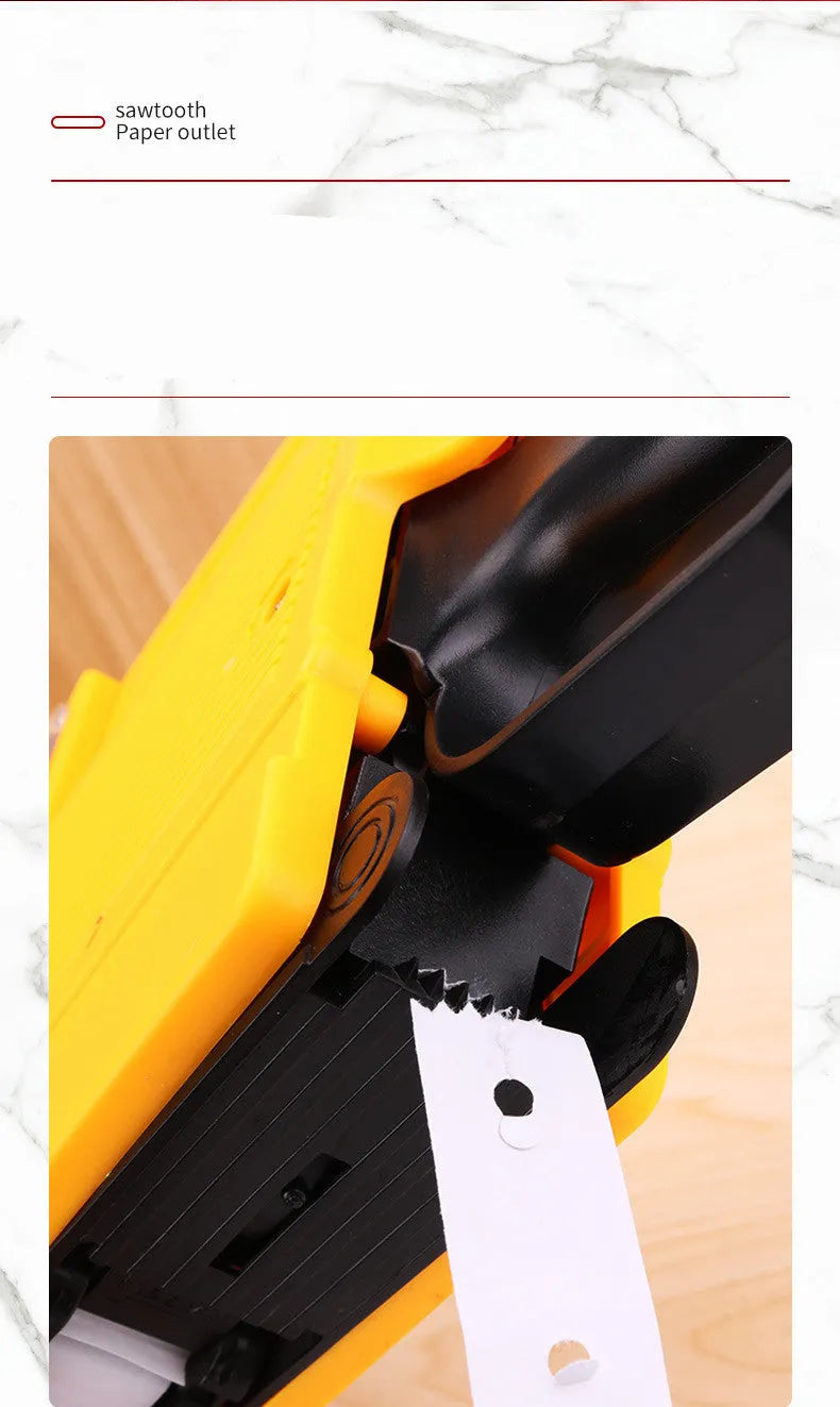 Manual price coding machine for supermarkets with bidirectional printing in blue, red, or yellow colours
