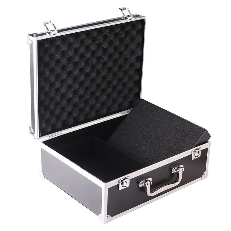Aluminium alloy tattoo equipment storage box in black or silver colour options