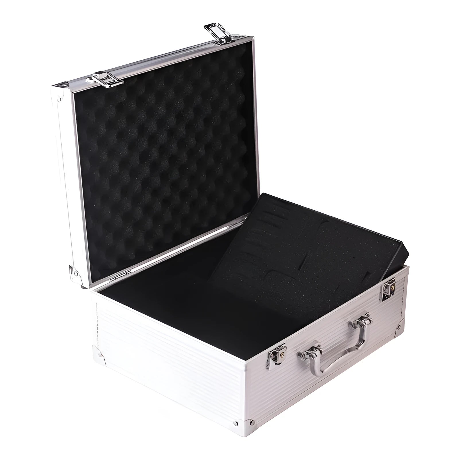 Aluminium alloy tattoo equipment storage box in black or silver colour options