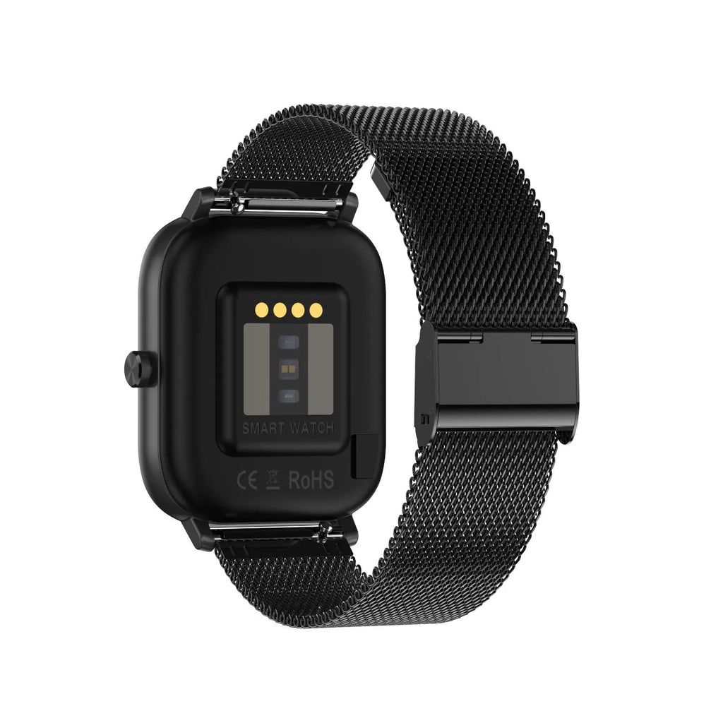 Smart bracelet with 1.54-inch screen displaying health metrics including ECG and blood pressure readings