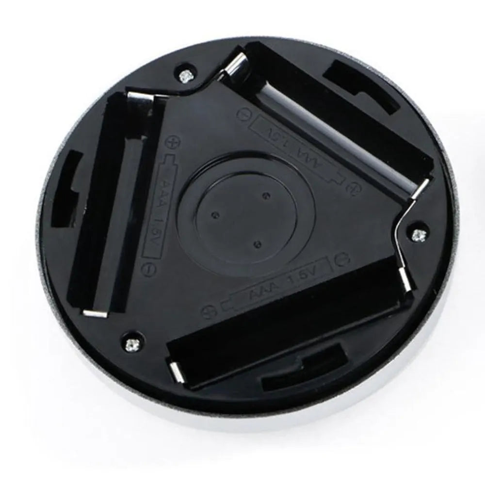 Silver square wireless motion sensor LED night light
