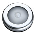 Silver square wireless motion sensor LED night light
